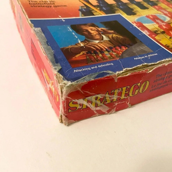 Vintage 1959 Stratego Board Game Chieftain Housemann en Hotte Damaged Board - Picture 2 of 16